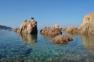 mare, acqua, scogli, rocce, trasparenza, cielo, trasparente, sereno, trasparenze